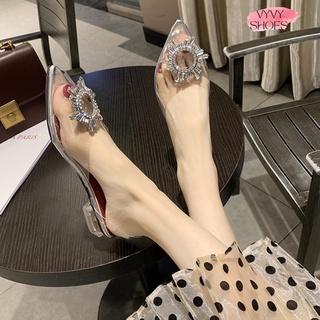 Giày Cao Gót Pha Lê G-106  Đính Đá