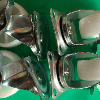 Bánh xe nhựa trắng 60mm