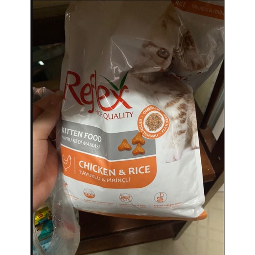 Reflex kitten chicken & rice 2kg - Thức ăn hạt khô cho mèo con