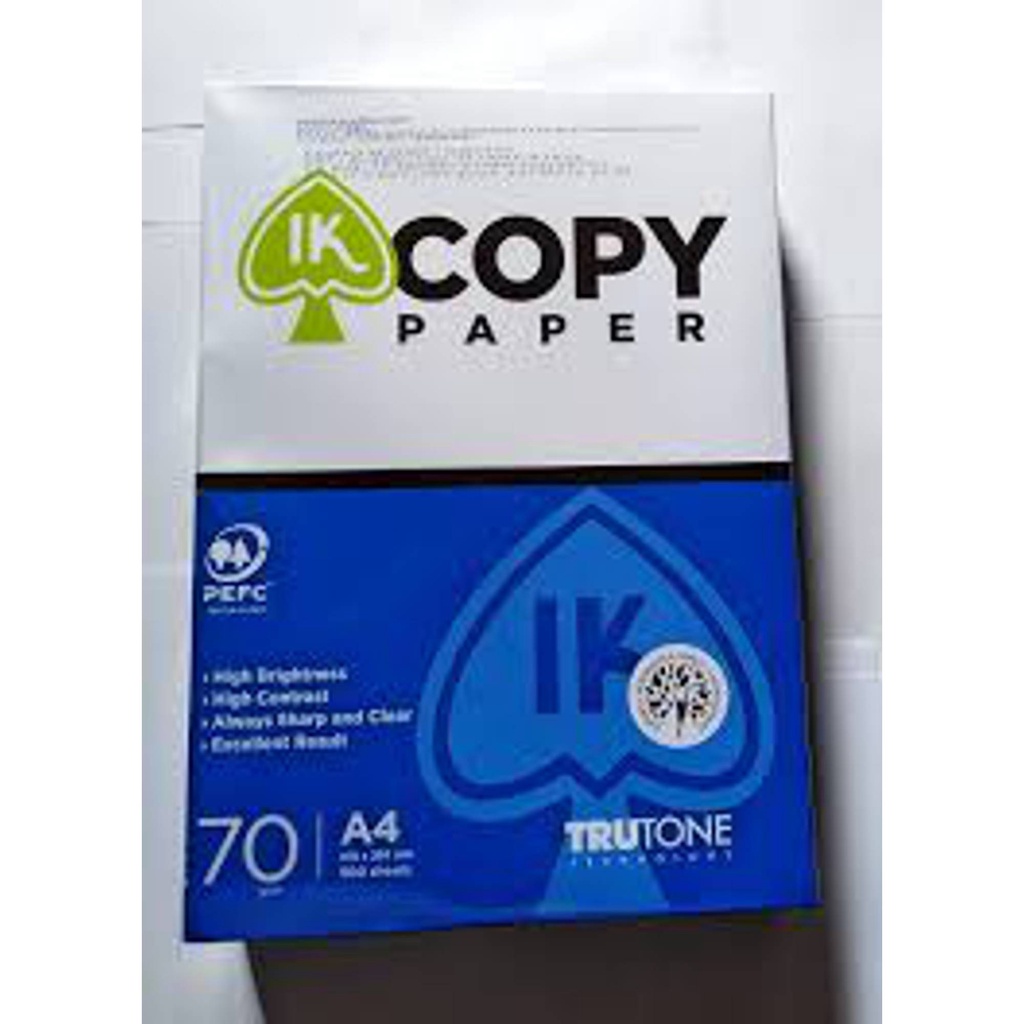 Thùng 5 tập giấy in A4 IK COPY ĐL70gsm