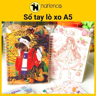 Sổ lò xo, vở lò xo bìa dễ thương
