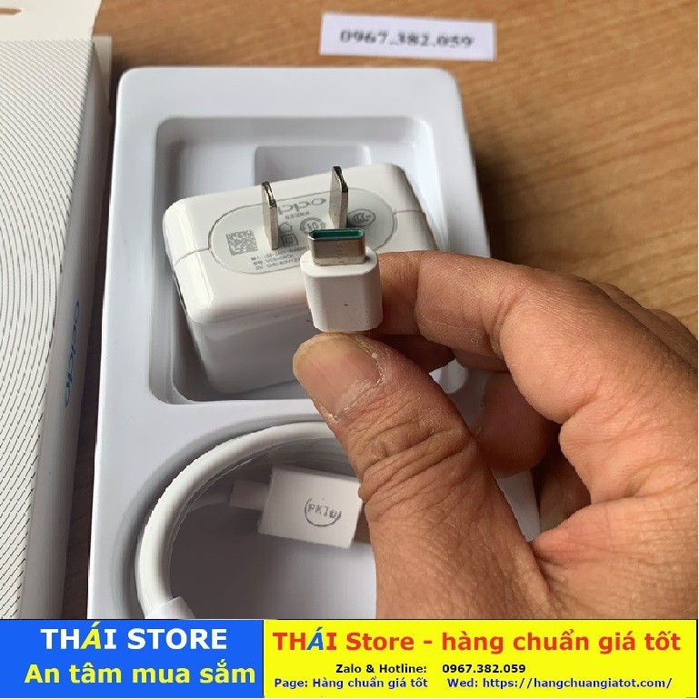 Bộ sạc Siêu nhanh OPPO R17 chính hãng, công suất 20W - VOOC 3.0, chân USB to Type C (mã SA07) - bảo hành 6 tháng