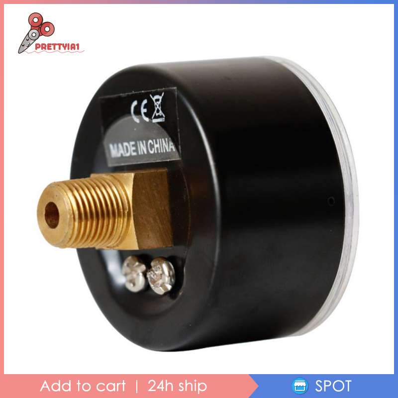 Đồng Hồ Đo Áp Suất Thủy Lực Bằng Kim Loại Prettyia1 (0-30 PSI 0-2) Cho Không Khí / Dầu / Nước