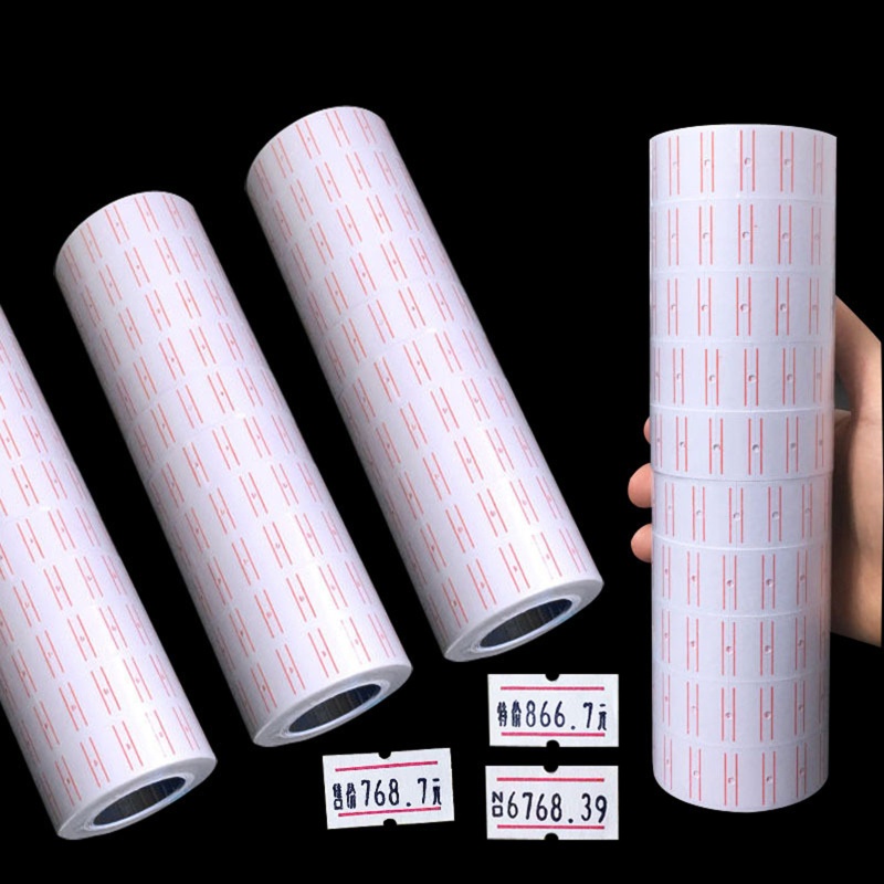 Bộ 10 Cuộn Nhãn Dán Tự Dính Trang Trí Giá Tiền Giấy Tiện Dụng
