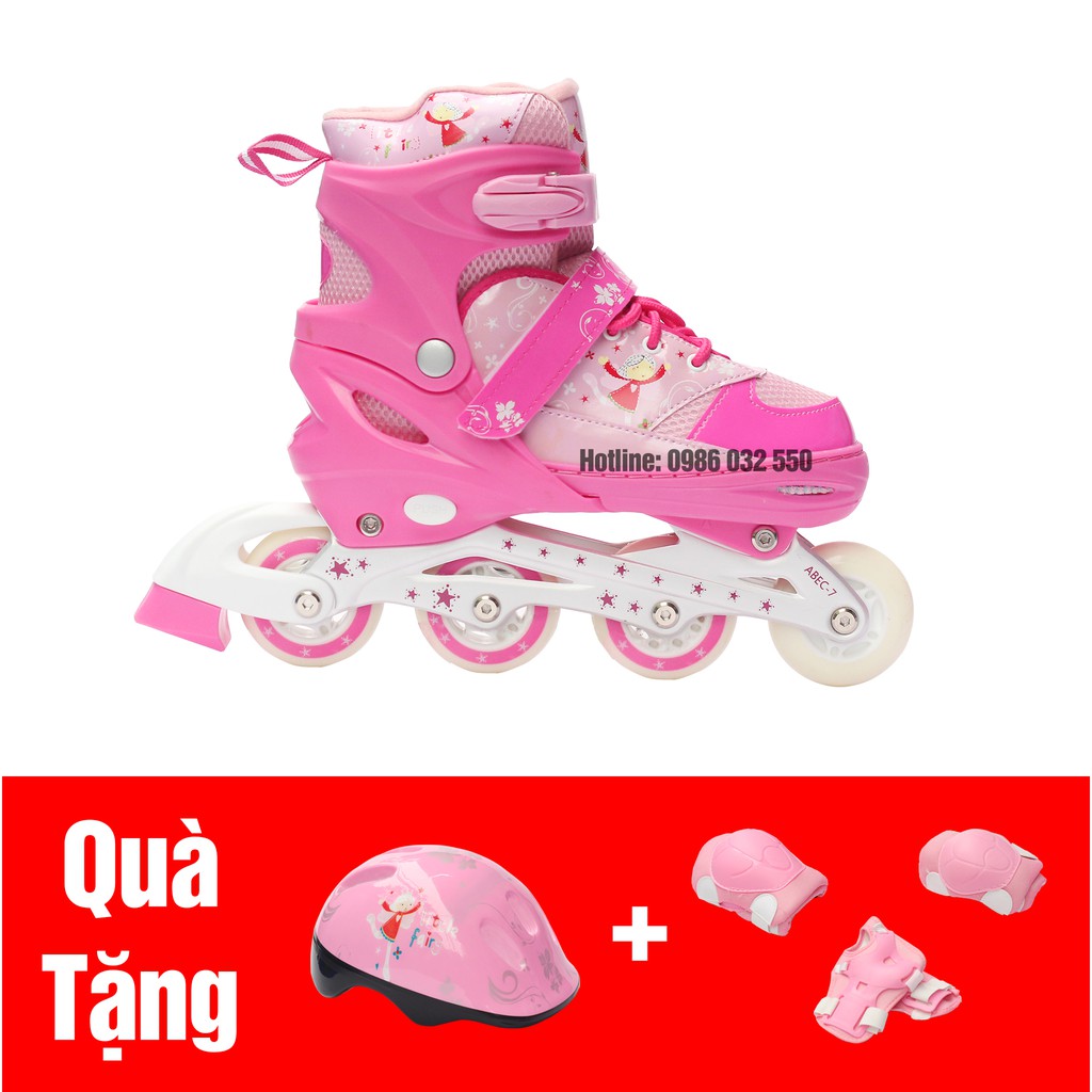 (AI BẢO CỨ RẺ LÀ KO XỊN HÃY VÀO) Giầy Patin Phát Sáng INLINE SKATE, Hàng Hãng, Chất Lượng 5 Sao,(Xanh, Hồng)