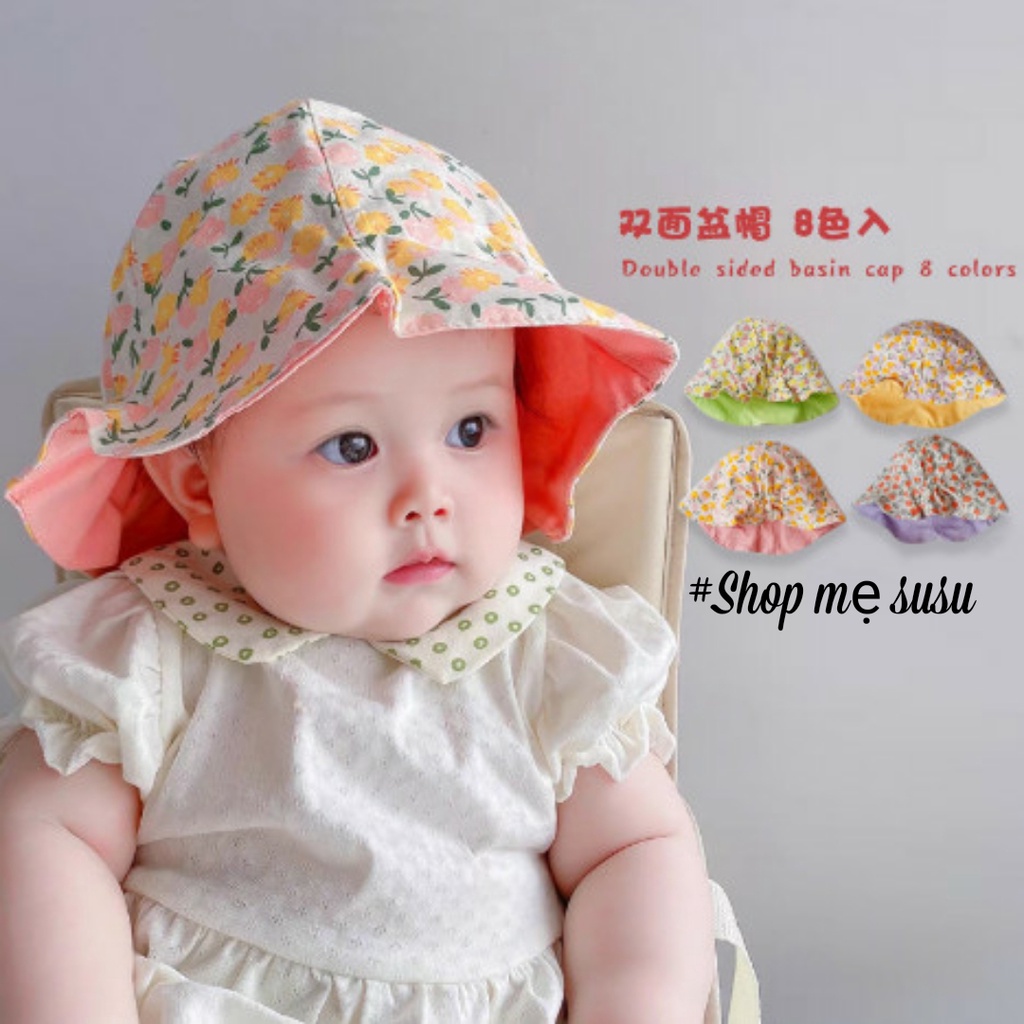 Mup 156 : Mũ vành 2 mặt cho bé ( vòng đầu từ 44-50cm)