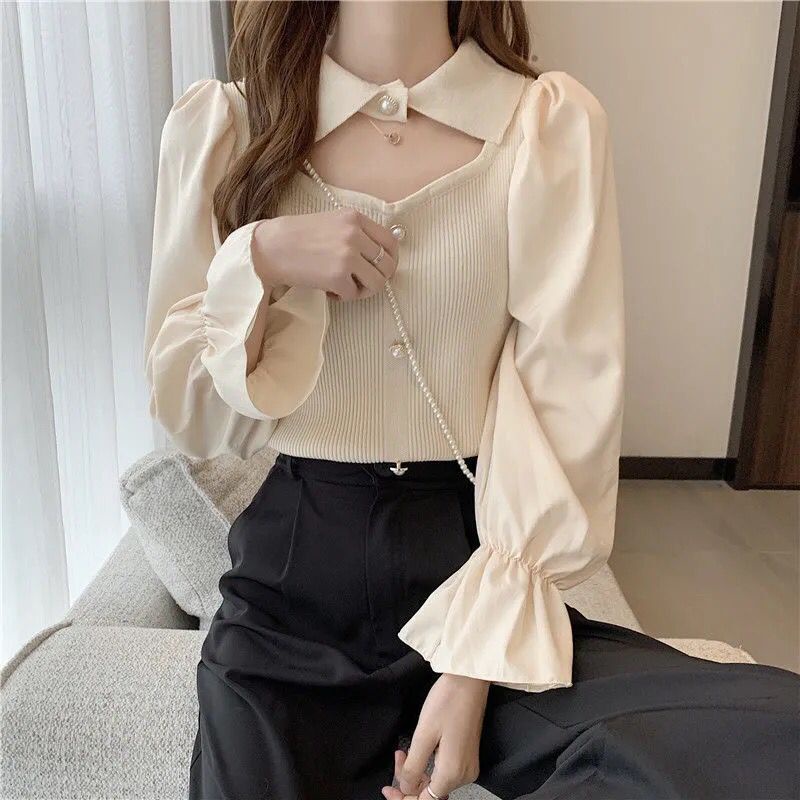 Áo Sơ Mi Dài Tay Dáng Rộng Phong Cách Hàn Quốc Thời Trang Cho Nữ NZ-CS-42