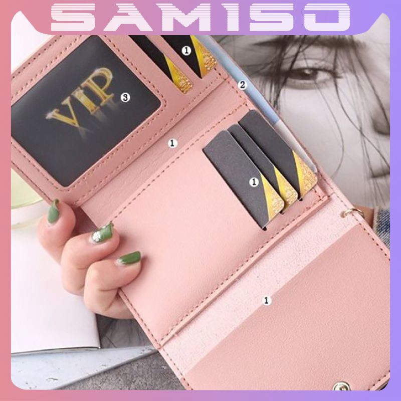 Ví nữ ngắn cầm tay mini cute nhỏ gọn bỏ túi thời trang giá rẻ NG38 | BigBuy360 - bigbuy360.vn