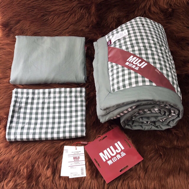 Set chăn ga đũi Muji nhập khẩu