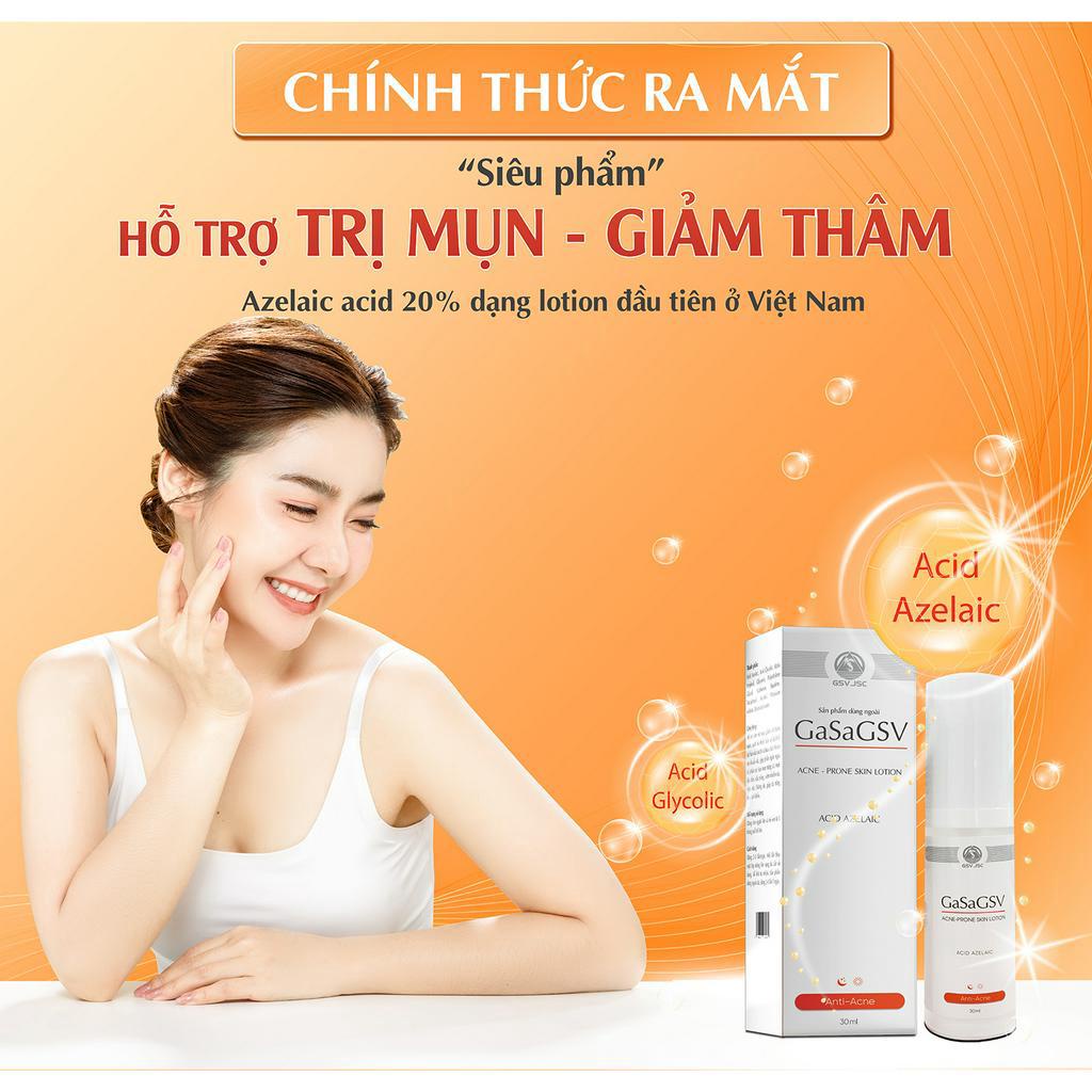 GasaGSV - Giúp cải thiện tình trạng thâm mụn và giúp giảm mụn trứng cá Gasa GSV