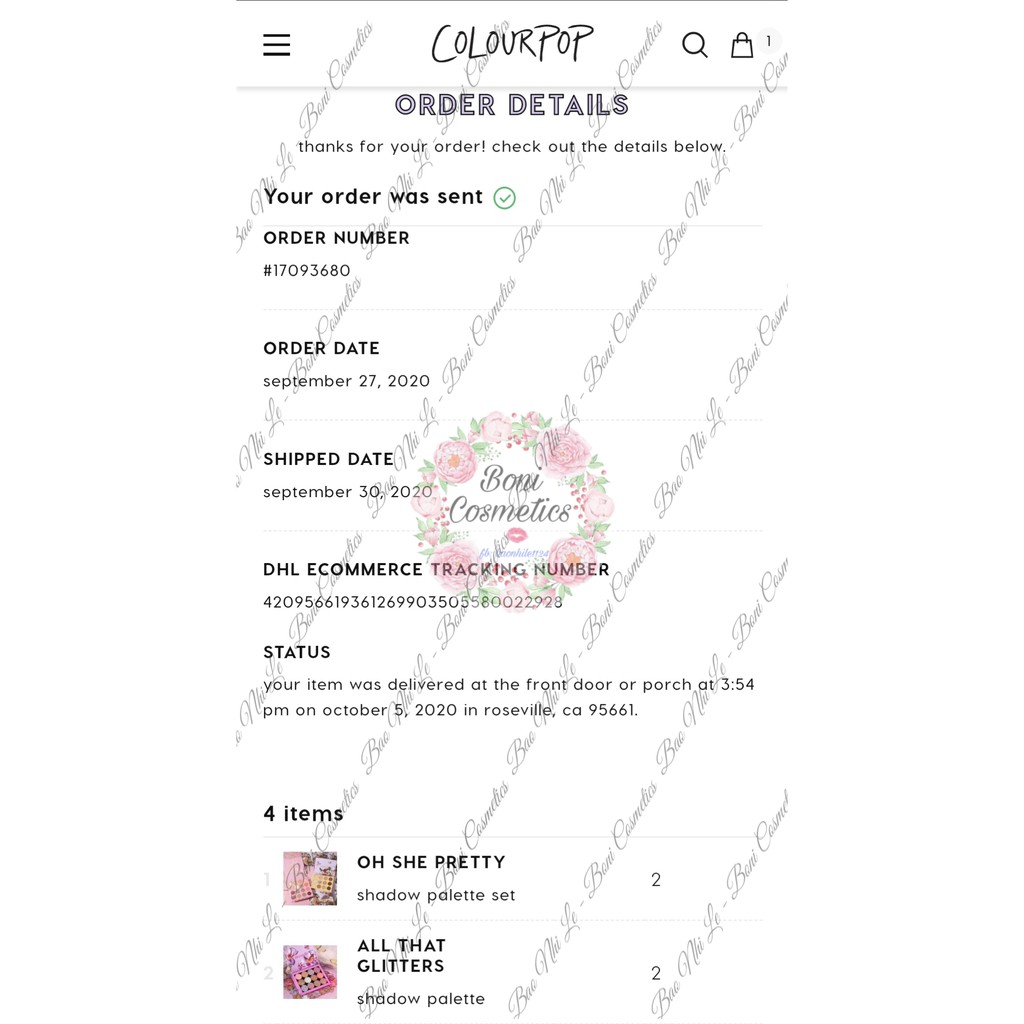 Bảng phấn mắt Colourpop × Butterfly