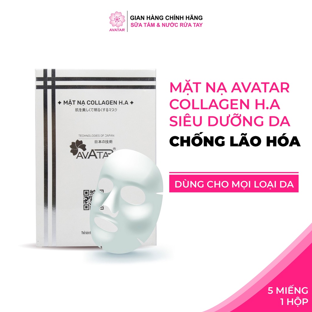 [GIFT] Mặt nạ collagen AVATAR siêu dưỡng da chống lão hóa hộp 5 miếng