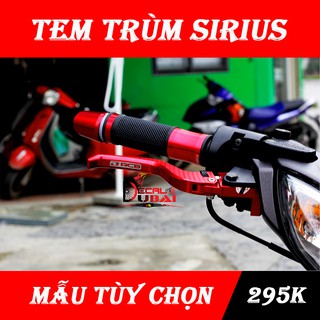 Tem Trùm Sirius Đen Nhám Đỏ