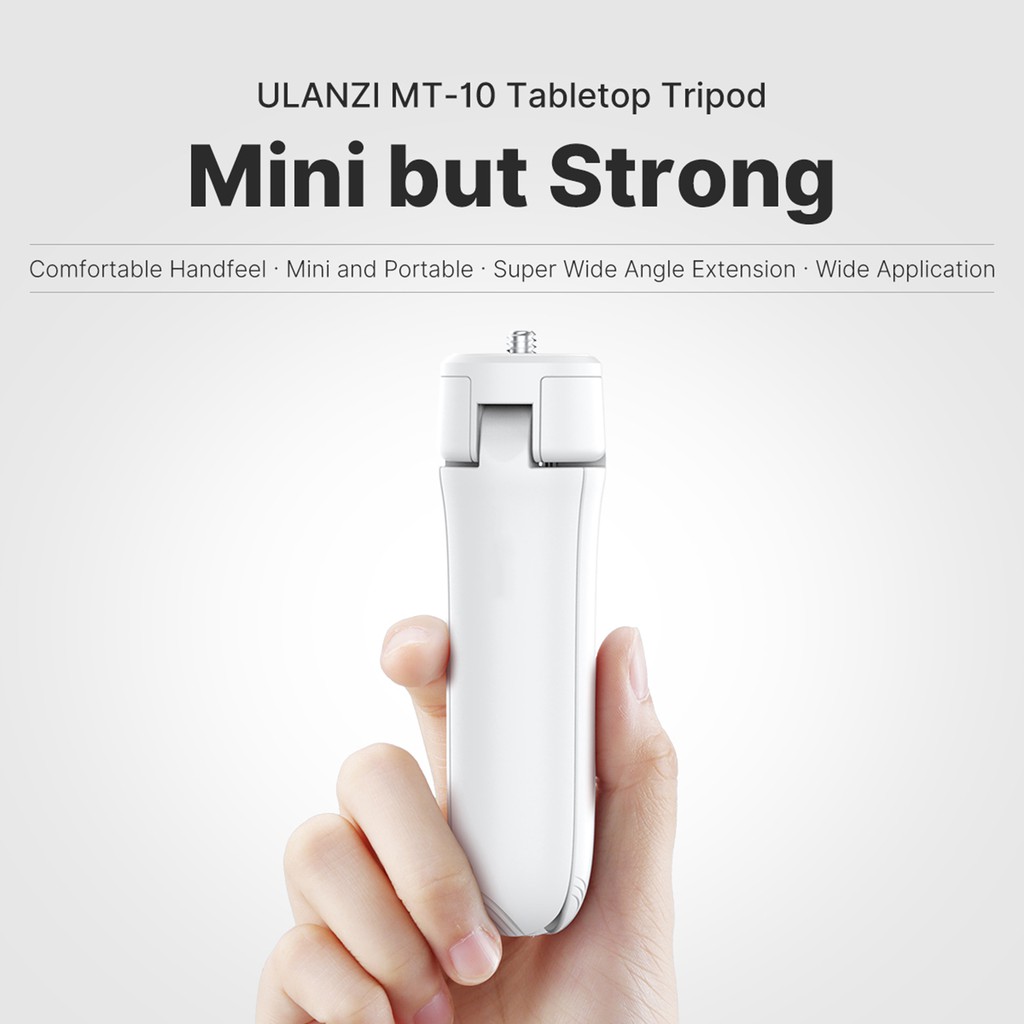 Chân Máy Ảnh Ulanzi Mt-10 Mini Màu Trắng Để Bàn Cho Osmo Mobile 4 / 3