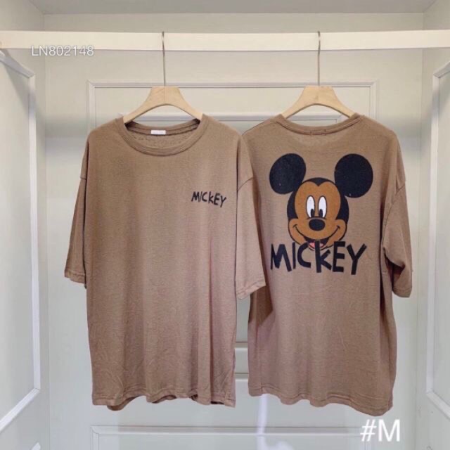 Áo Thun Form Rộng Tay Lỡ Mickey