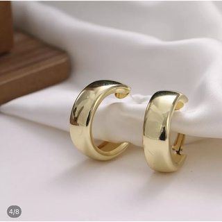 Khuyên tai tròn bản to cá tính Melade Jewelry