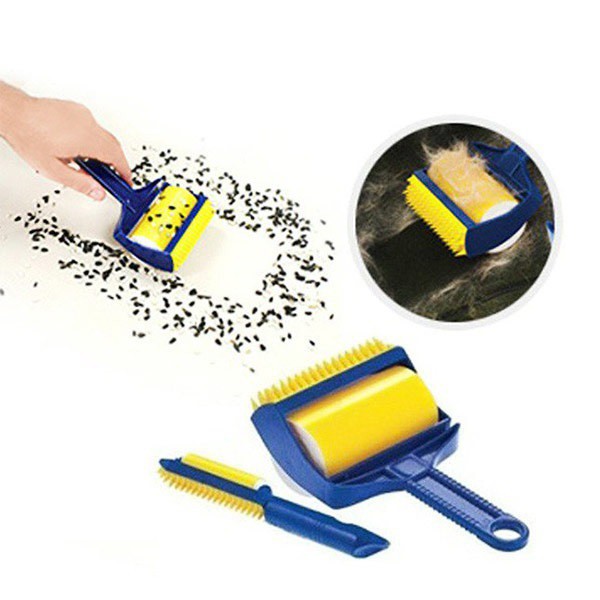 [Freeship]  Cây Lăn Bụi Quần Áo Sticky Buddy, Tặng Kèm 1 Đầu Chải - HUMAN's