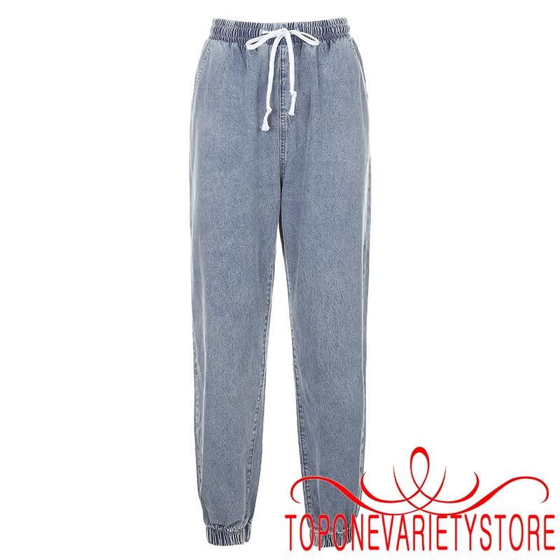 Quần Jean Lưng Thun Dây Rút Phong Cách Năng Động Trẻ Trung Dành Cho Nữ | BigBuy360 - bigbuy360.vn