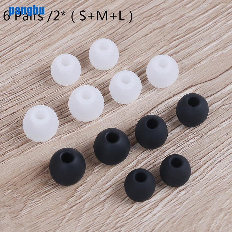 Set 6 cặp nút tai nghe silicon cho S + M + L