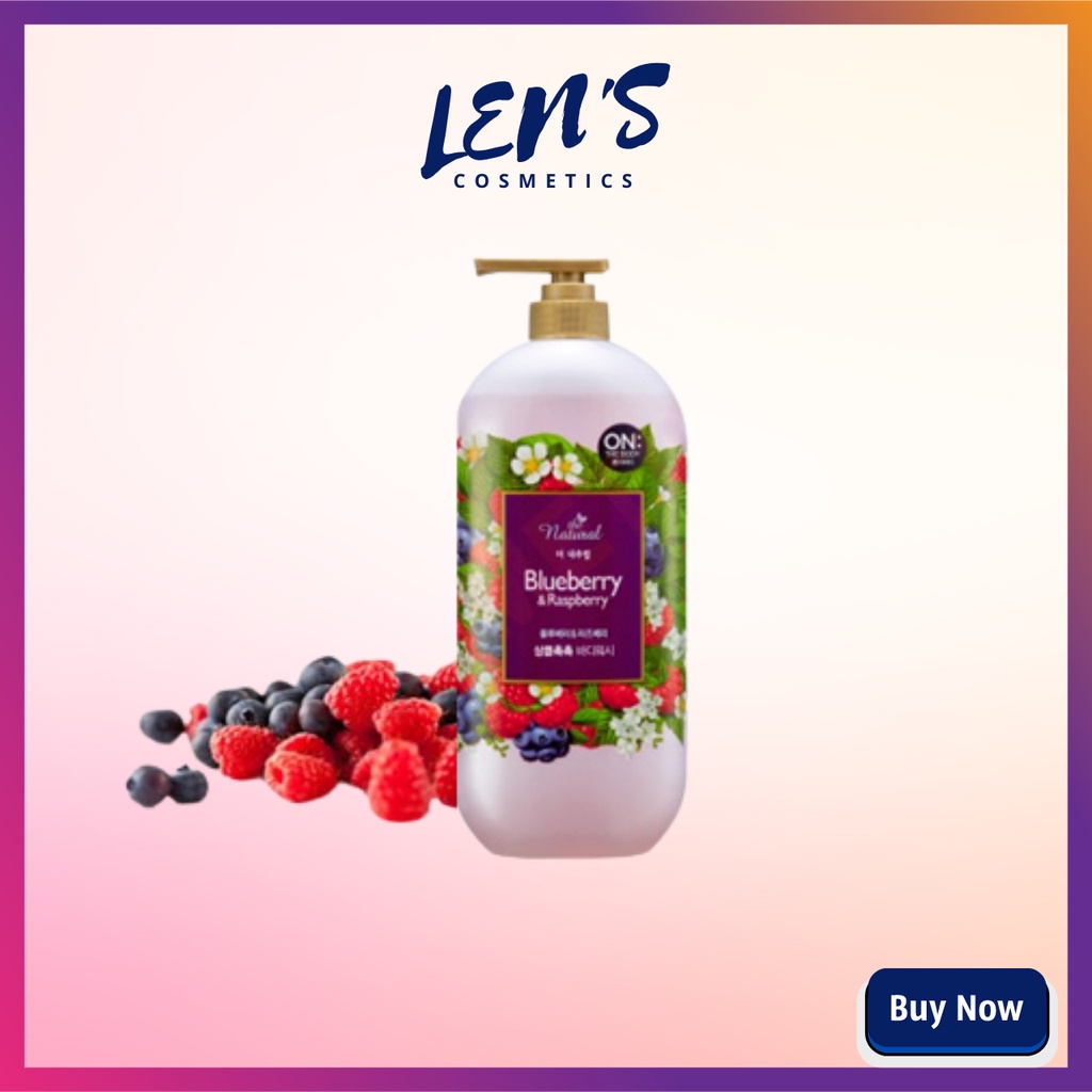 Sữa Tắm On The Body Natural Blueberry&Raspberry 500g Hàn Quốc
