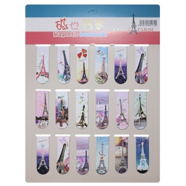 Bookmark Nam Châm Đánh Dấu Sách - Tháp Eiffel (Mẫu Ngẫu Nhiên)