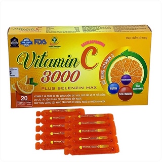 ✅Vitamin C 3000 hỗ trợ tăng đề kháng , sức khoẻ ( hộp 20 ống)