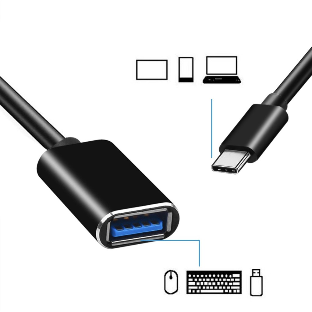 [Mã ELFLASH3 hoàn 10K xu đơn 20K] Cáp chuyển đổi dữ liệu từ cổng type C sang USB OTG