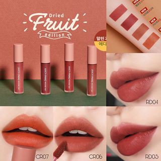 Son kem lì Apieu Juicy Pang Mousse Tint Dried Fruit F/W Edition 2019