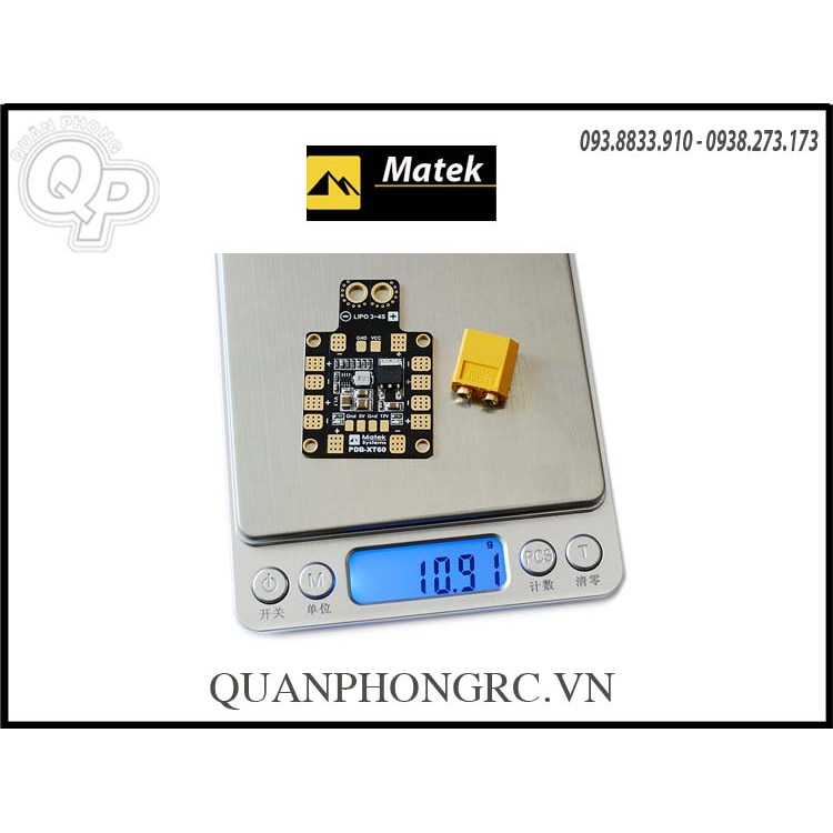 Mạch Matek PDB có jack XT60