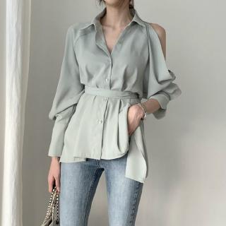Áo sơ mi hở lưng cột dây thời trang cho nữ