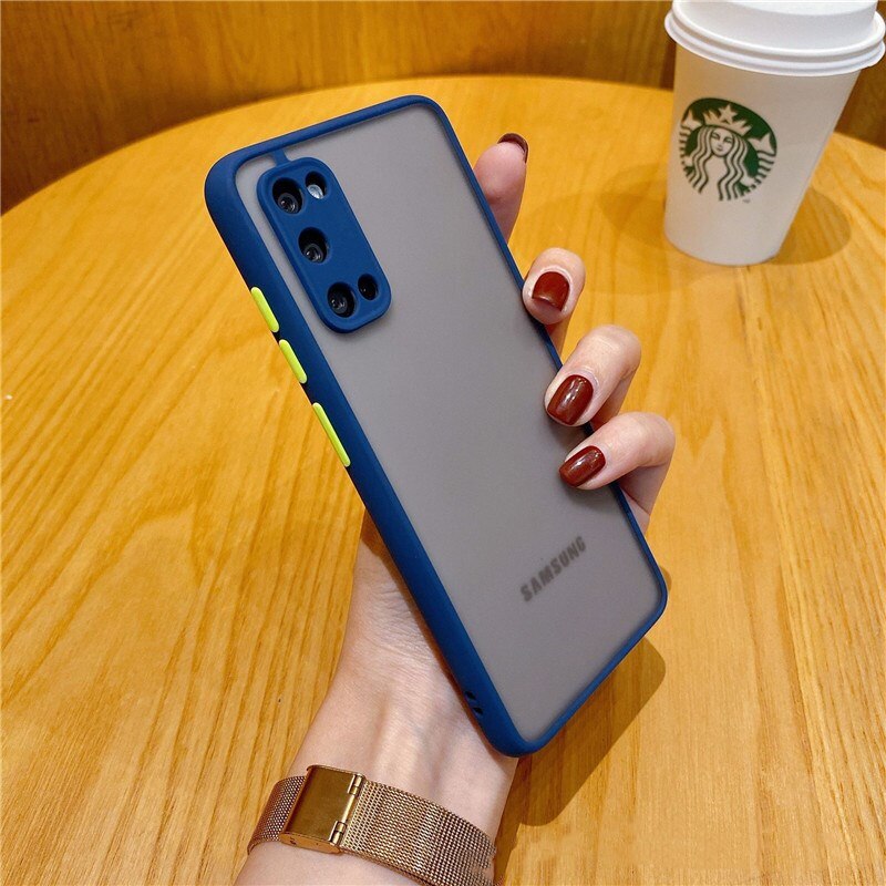 Ốp điện thoại mặt nhám chống sốc bảo vệ camera thích hợp cho Samsung Galaxy A51 A71 5G A21S A31 A11