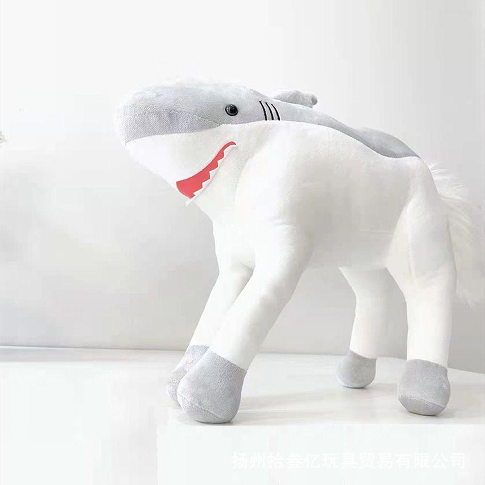 Thú Nhồi Bông Hình Cá Mập Hoạt Hình 35 / 50 / 55cm Trang Trí Nhà Cửa