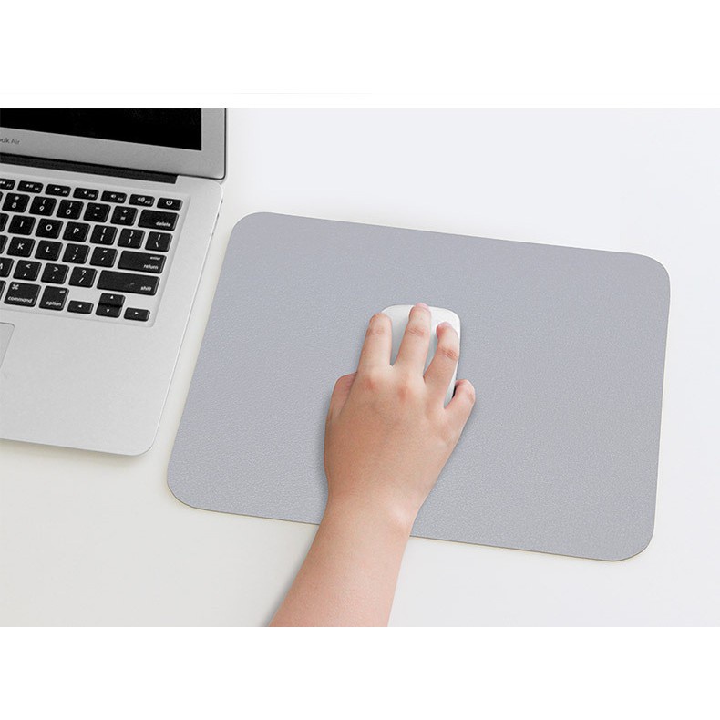 Baona/ SBD Tấm lót chuột da hai mặt đơn giản tiện lợi