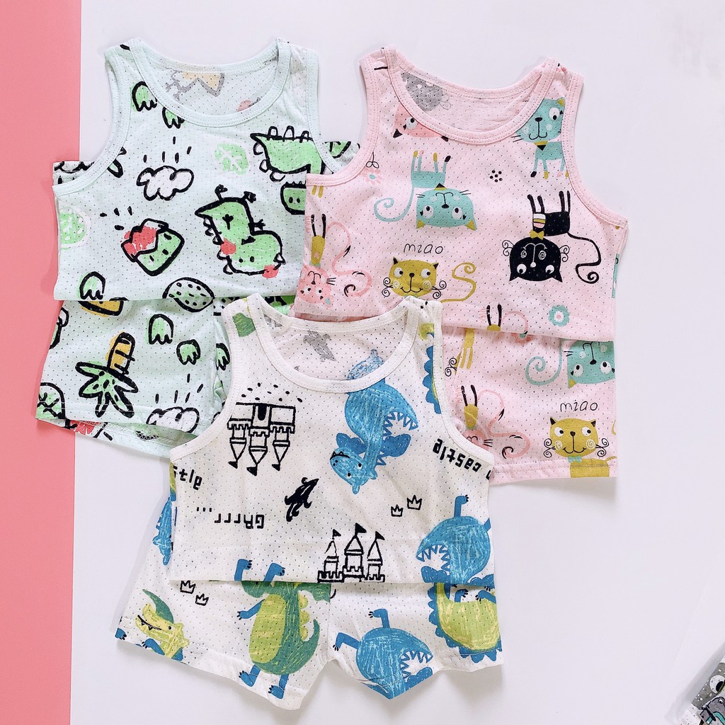 Xả Hàng !!! Ba Lỗ Thông Hơi Chất Cotton  Điều Hòa Hàng Quảng Châu Cho Bé ( Size 10-22kg) (1476 ) Shop Phúc Yến