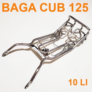 BAGA GIỮA CUB 125 - INOX 10 LI