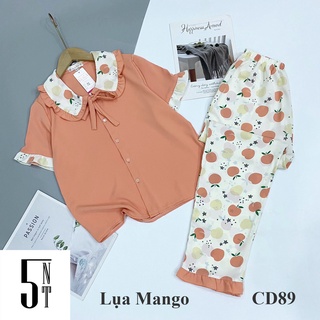 [Hàng Loại 1] Đồ Bộ LỤA LATIN  -  Bộ Tay Cộc, Quần Dài