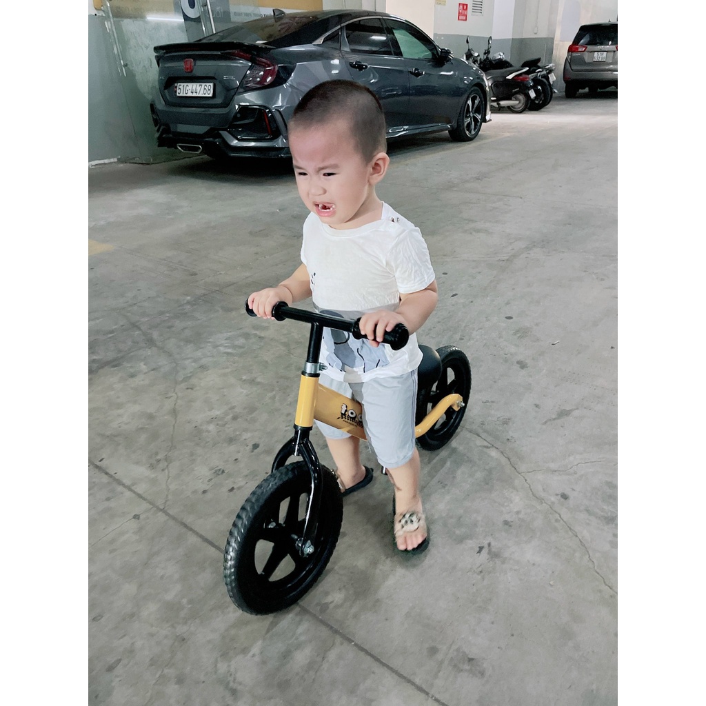 (TẶNG KÈM MŨ BẢO HIỂM) xe đạp thăng bằng cho bé tập chòi chân Tooti Pro
