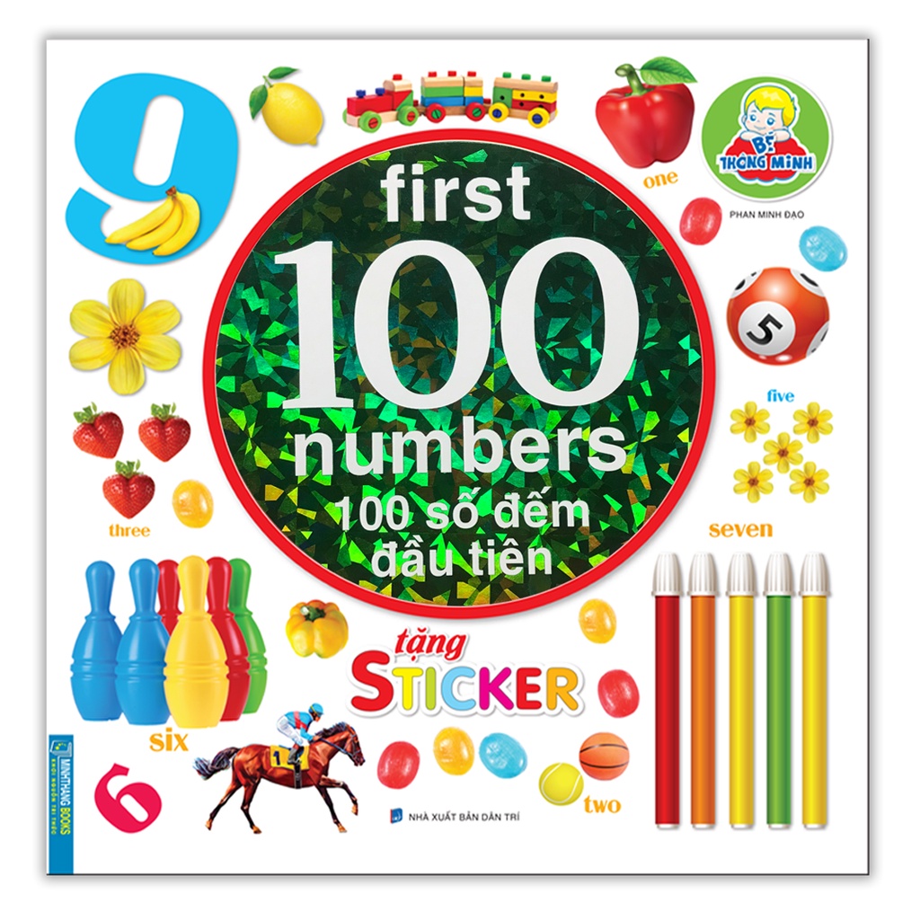 Sách Bé thông minh first 100 number - 100 số đếm đầu tiên