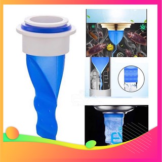 Bộ Van Ngăn Mùi Hôi Cống, Chống Côn Trùng Nhà Tắm Gồm Phễu Silicon Kèm Nắp Nhựa