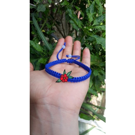 Vòng tay chỉ đỏ may mắn đỏ _ngũ sắc_đen