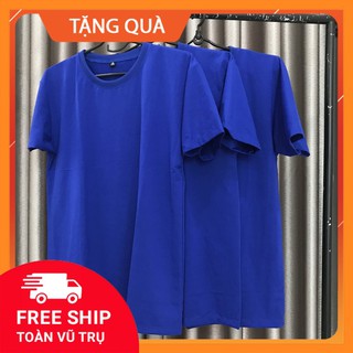 Áo thun trơn xanh dương - xanh bích