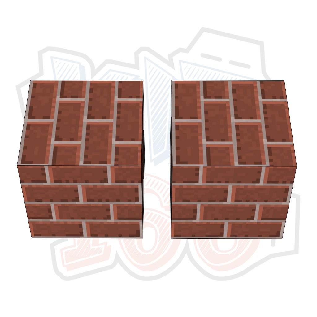 Mô hình giấy Minecraft BRICKS block