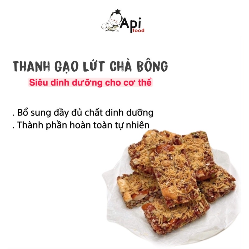 Thanh Gạo Lứt Ngũ Cốc Chà Bông  ApiFood - 250gr