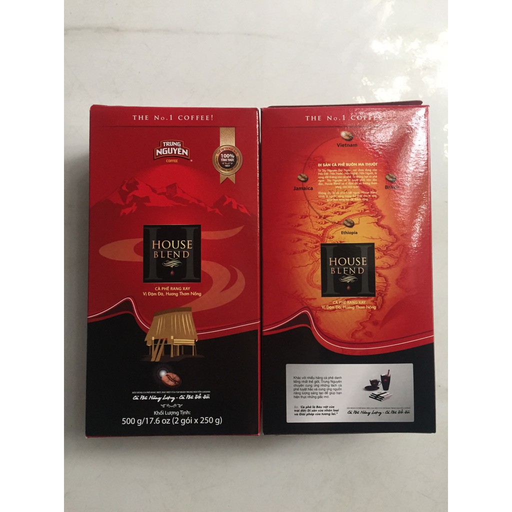 Cà Phê House Blend - Trung Nguyên Loại Hộp 500gr