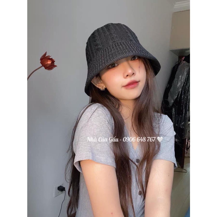 Mũ bucket nữ vải dày dặn siêu đẹp