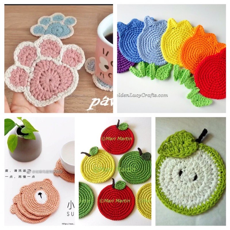 LÓT LY BẰNG LEN HANDMADE
