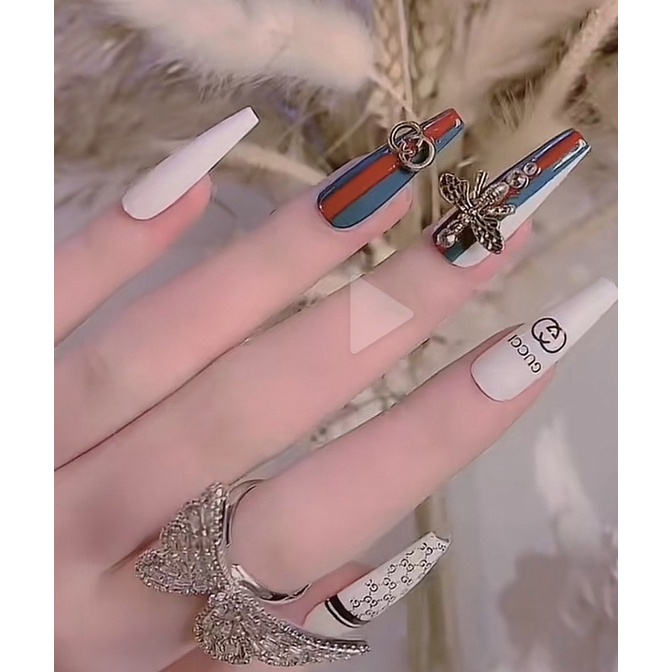 Sét 20 charm kim loại trang trí móng