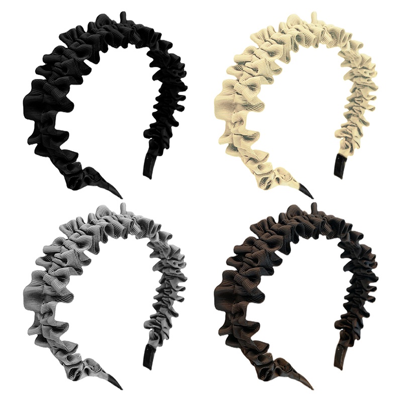 Băng Đô Vải Ren Xếp Ly Thời Trang Hàn Quốc Cho Nữ