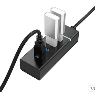 Bộ chia USB Hub thành 4 cổng USB màu xanh