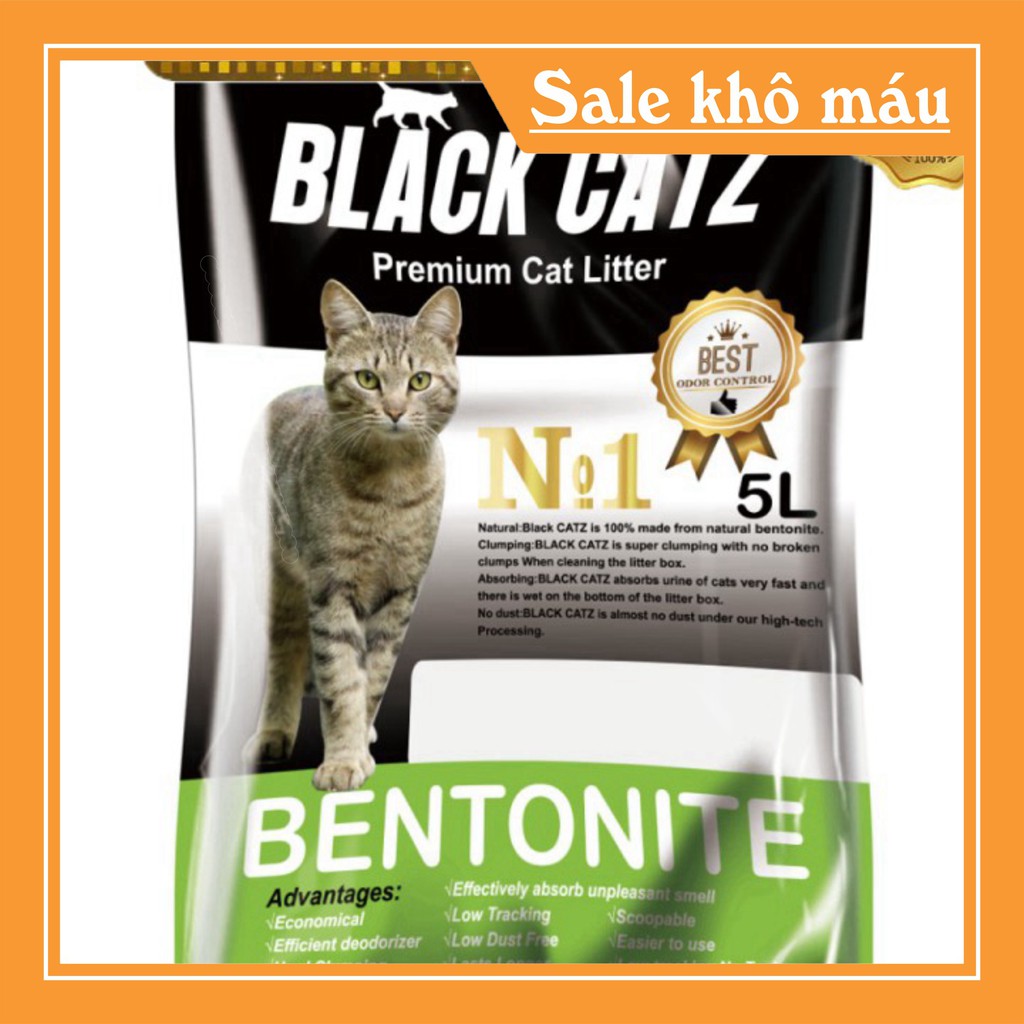 [FLASH SALE]  Cát vệ sinh cho mèo black 5 lít